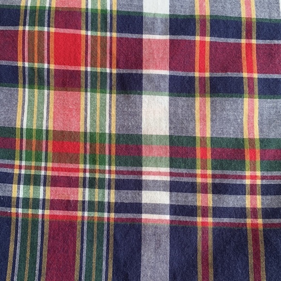 J. Crew Factory Madras Plaid Shirt Dress - Picture 6 of 6